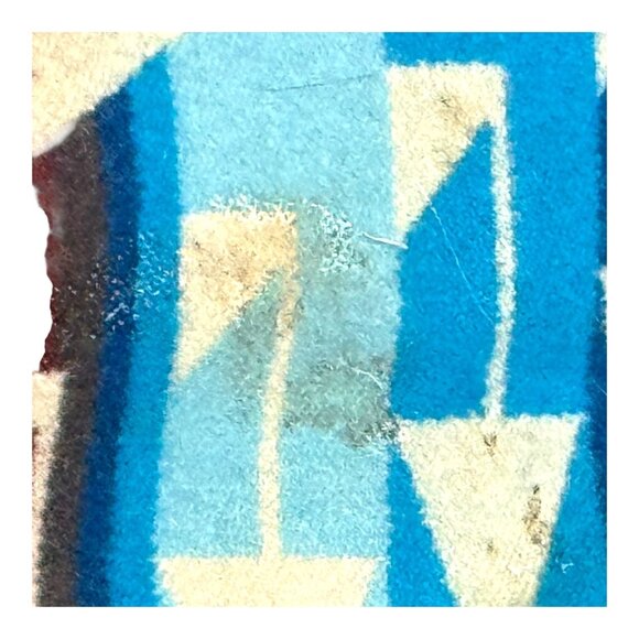 Vintage Hooded Wool Blend Southwest Geometric Aztec Jacket Button Unisex XL READ - Picture 3 of 7